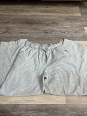 Auden Wide Leg Lounge Pants in Light Gray